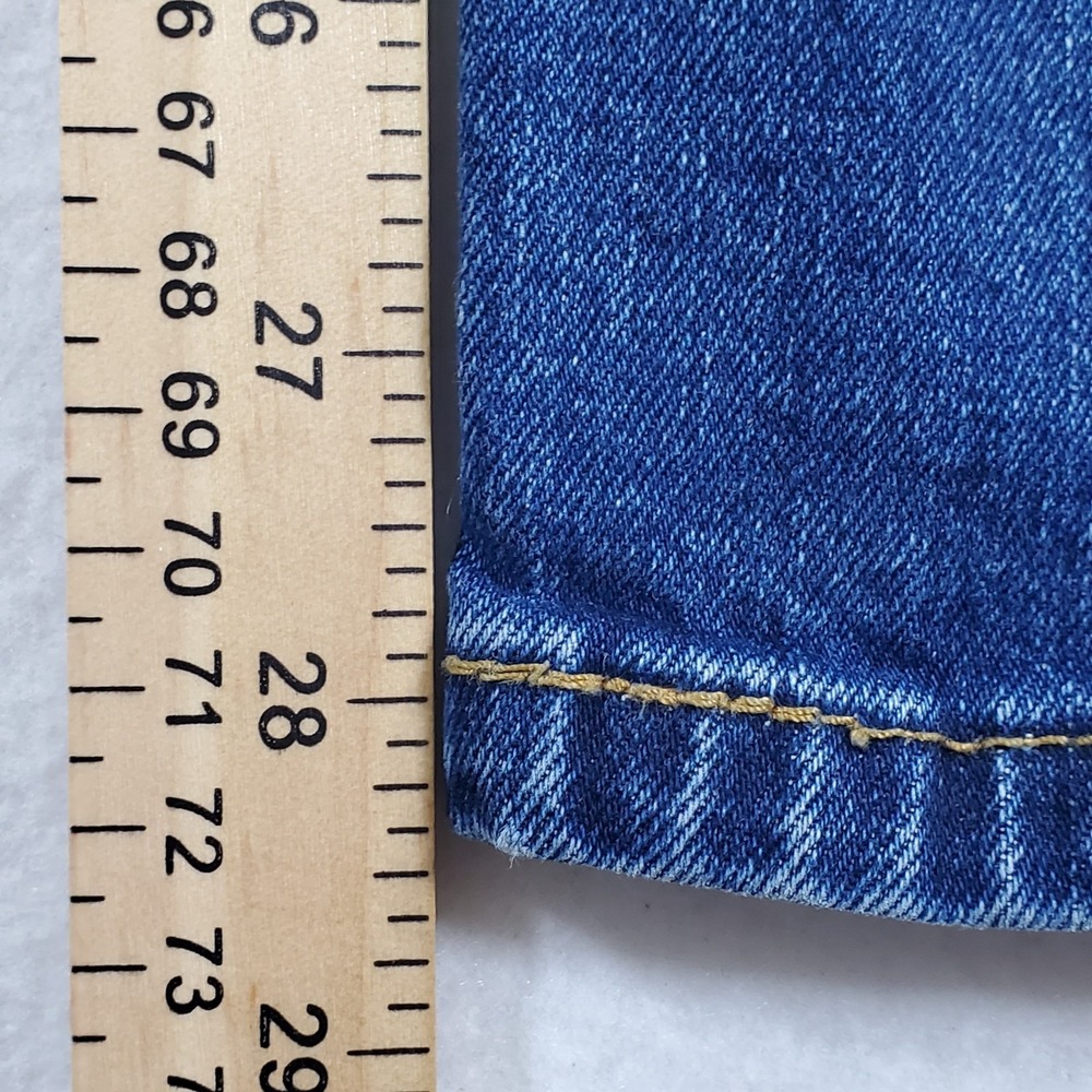 Levi's 505 Regular Fit Jeans Mens‎ 29x30 Blue Medium Wash Straight Leg - Picture 5 of 10
